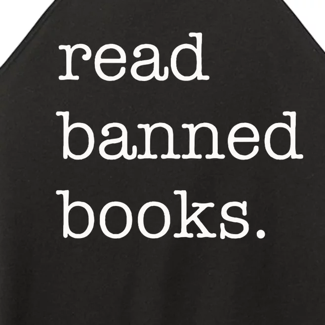 Vintage Read Banned Books Women’s Perfect Tri Rocker Tank