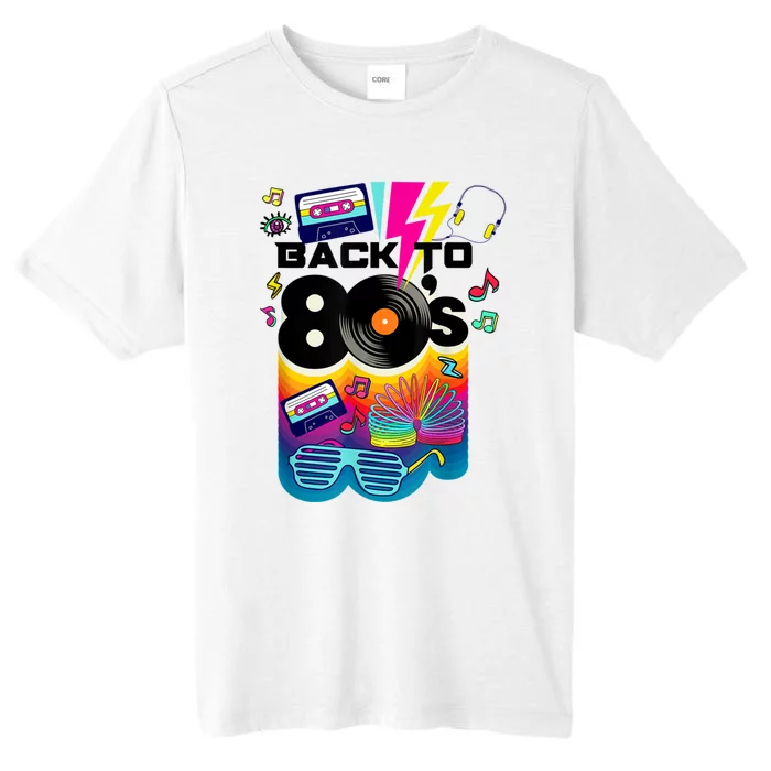 Vintage Retro Back To 80's Tees I Love 80's Graphic Design ChromaSoft Performance T-Shirt