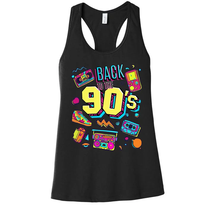 Vintage Retro Back To 90S Women's Racerback Tank