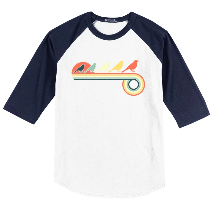 Vintage Retro Bird Baseball Sleeve Shirt