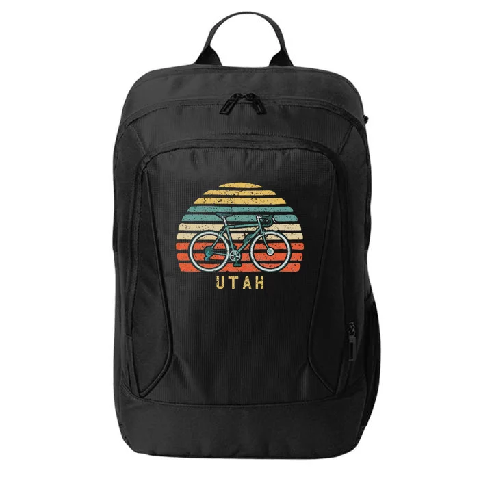 Vintage Retro Bike Utah City Backpack