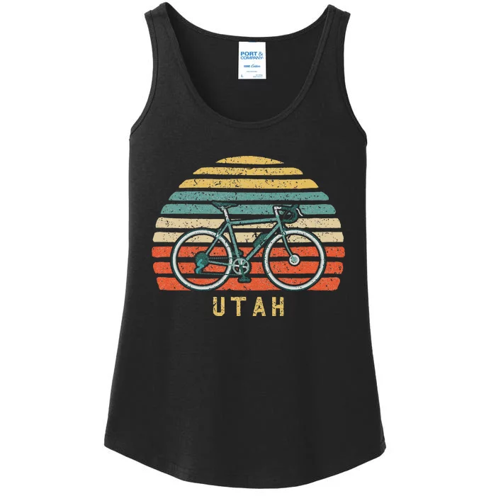 Vintage Retro Bike Utah Ladies Essential Tank