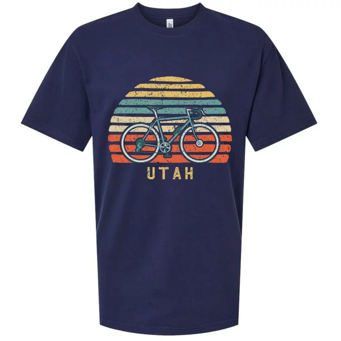 Vintage Retro Bike Utah Sueded Cloud Jersey T-Shirt