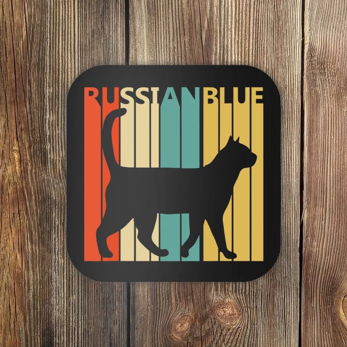 Vintage Russian Blue - Cat Owner Gift Coaster