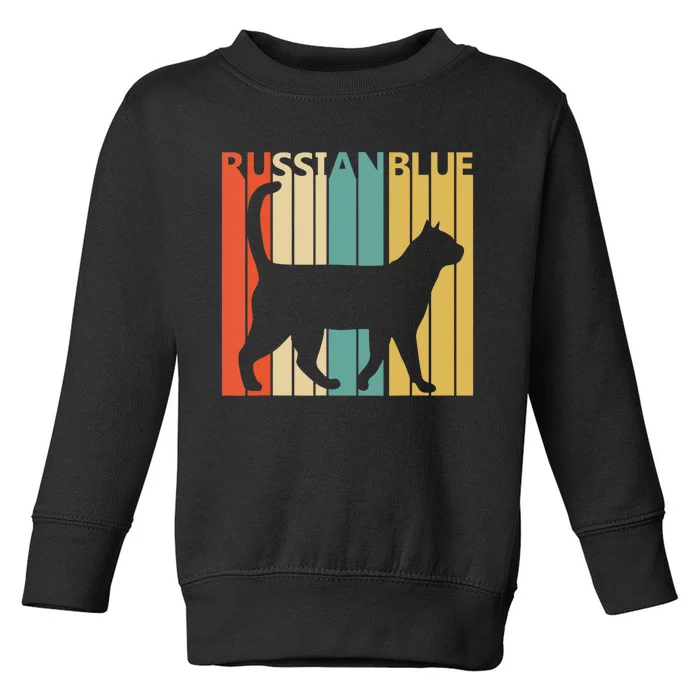 Vintage Russian Blue - Cat Owner Gift Toddler Sweatshirt