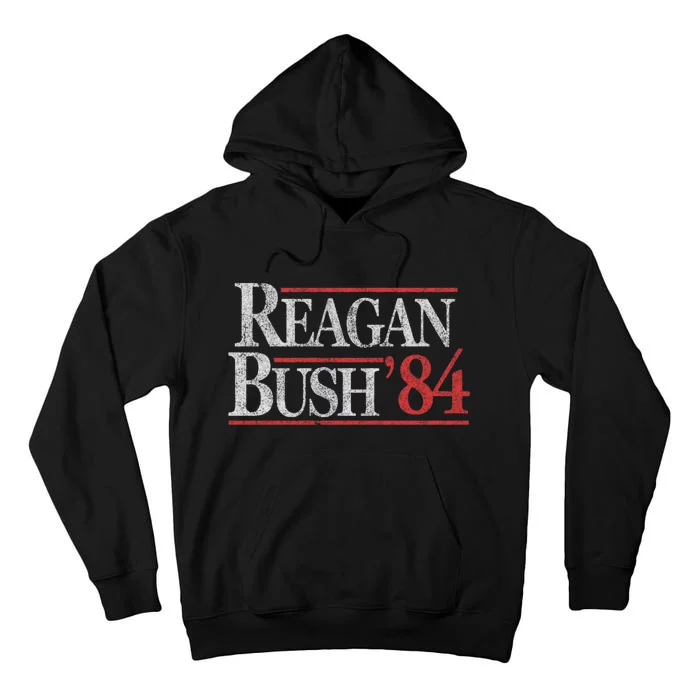 Vintage Reagan Bush 1984 Tall Hoodie