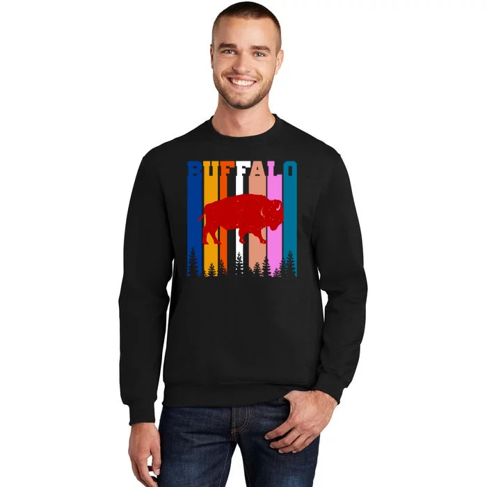 Vintage Retro Buffalo Tall Sweatshirt