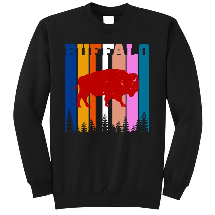 Vintage Retro Buffalo Tall Sweatshirt