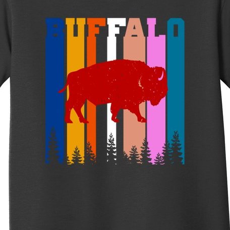 Vintage Retro Buffalo Toddler T-Shirt