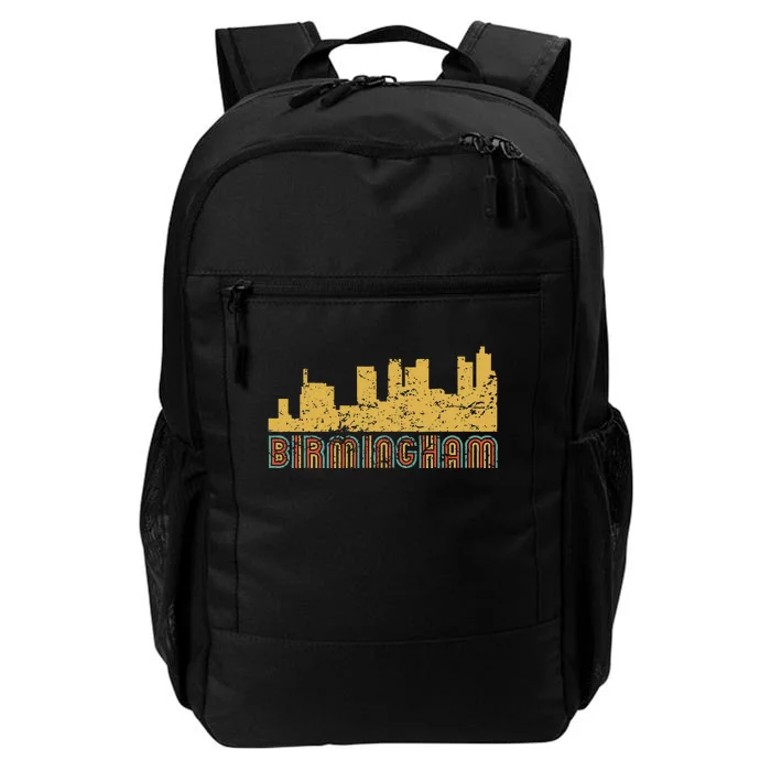 Vintage Retro Birmingham Alabama Skyline Daily Commute Backpack