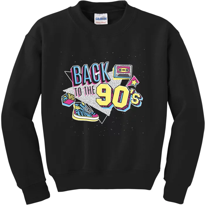 Vintage Retro Back To 90S Kids Sweatshirt