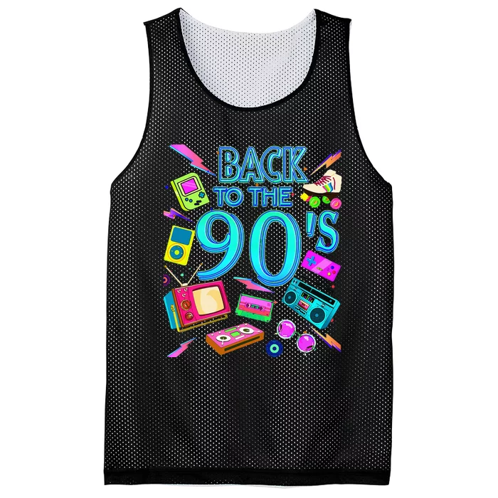 Vintage Retro Back To 90S Mesh Reversible Basketball Jersey Tank