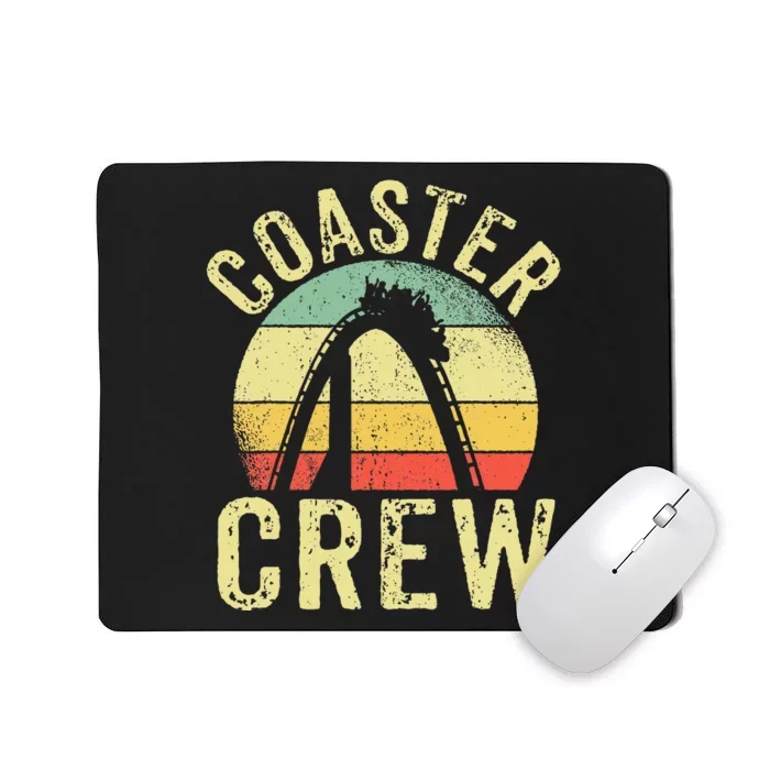 Vintage Rollercoaster Crew I Family Roller Coaster Mousepad