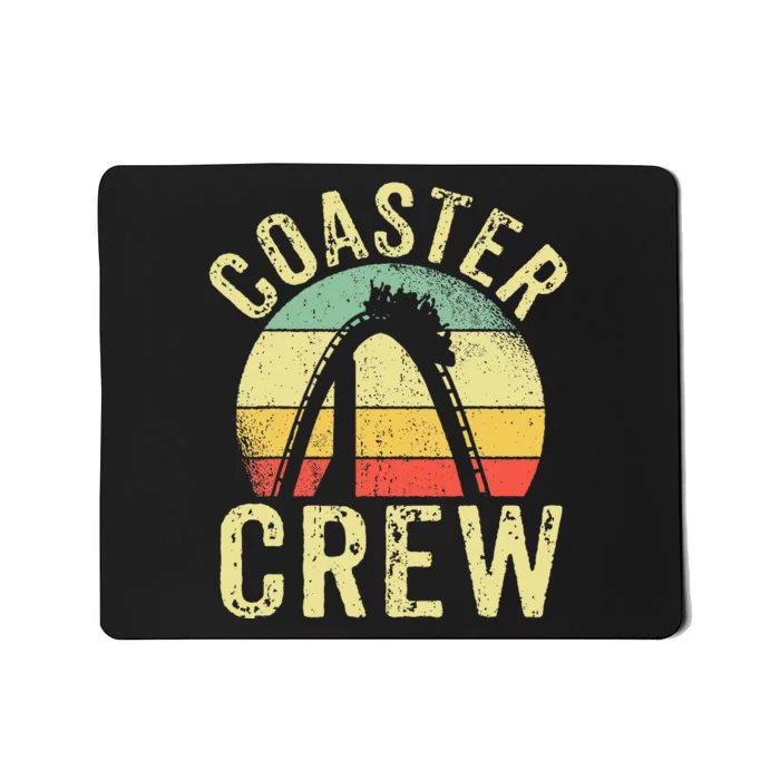 Vintage Rollercoaster Crew I Family Roller Coaster Mousepad