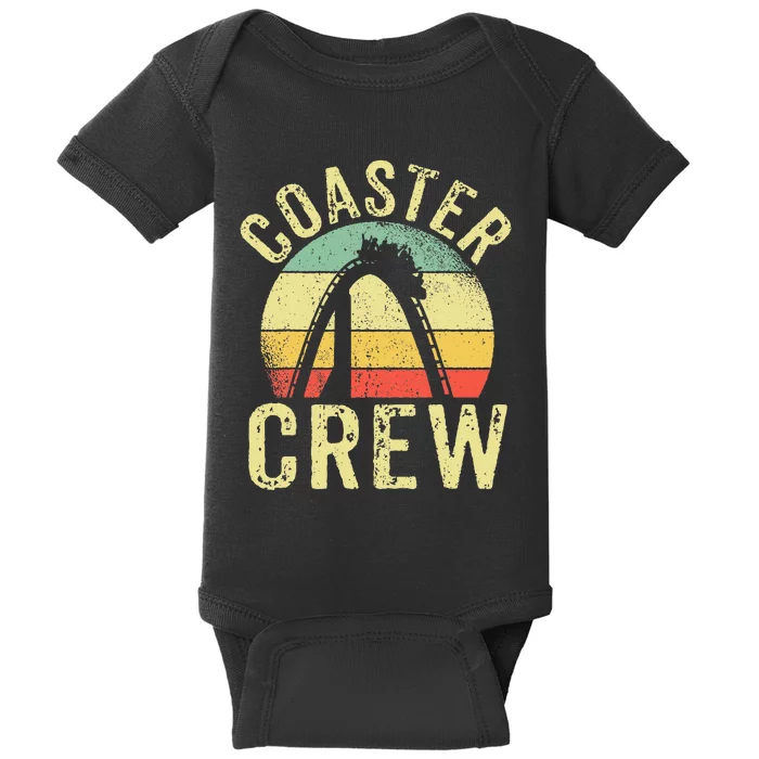 Vintage Rollercoaster Crew I Family Roller Coaster Baby Bodysuit