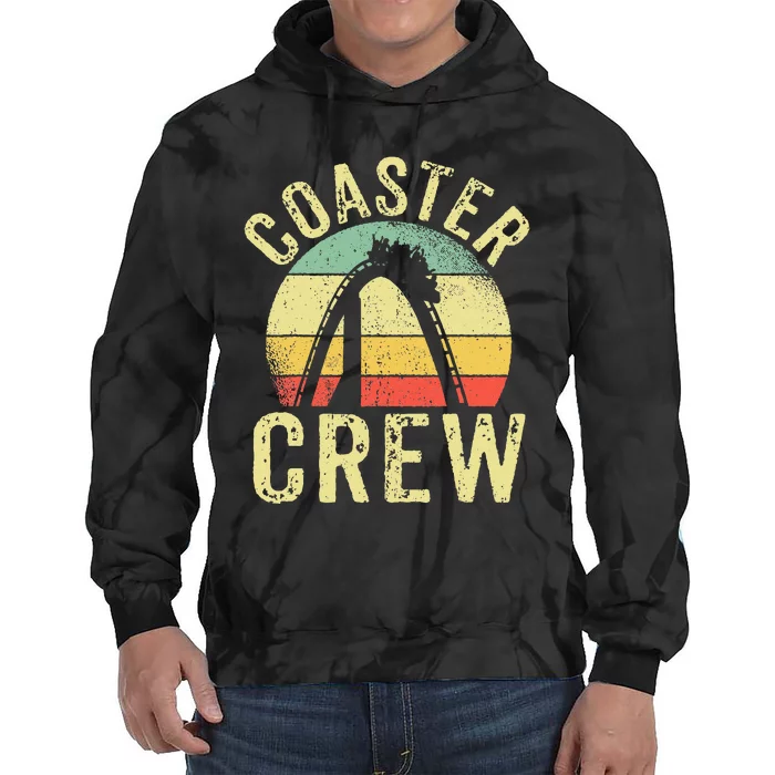 Vintage Rollercoaster Crew I Family Roller Coaster Tie Dye Hoodie