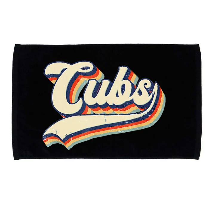 Vintage Retro Cubs Sports Name Gifts Microfiber Hand Towel