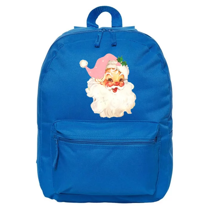 Vintage Retro Christmas Santa Claus Gift Gift 16 in Basic Backpack