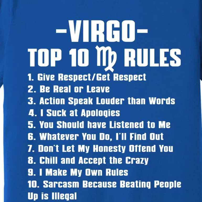 Virgos Rules Cute Gift Premium T-Shirt