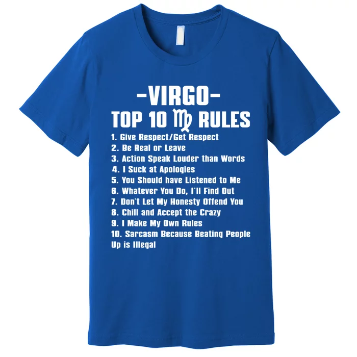 Virgos Rules Cute Gift Premium T-Shirt