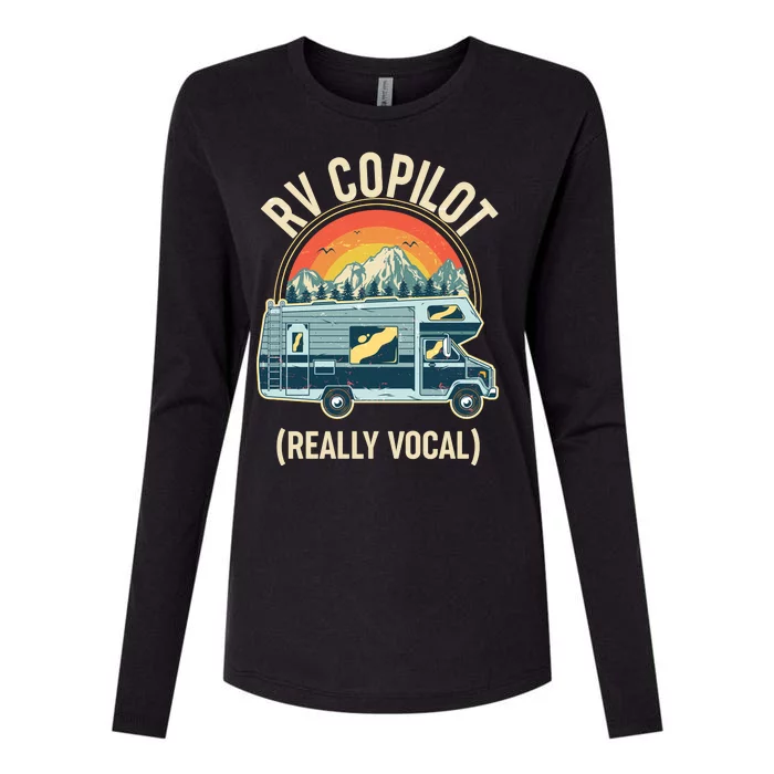 Vintage RV Copilot Really Vocal Womens Cotton Relaxed Long Sleeve T-Shirt