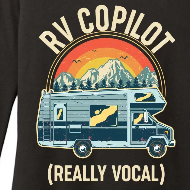 Vintage RV Copilot Really Vocal Womens CVC Long Sleeve Shirt