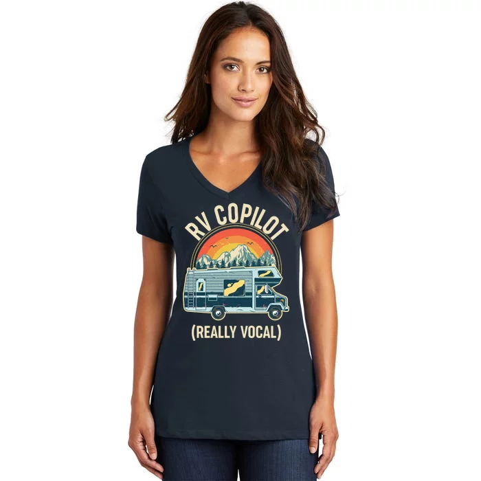 Vintage RV Copilot Really Vocal Women's V-Neck T-Shirt