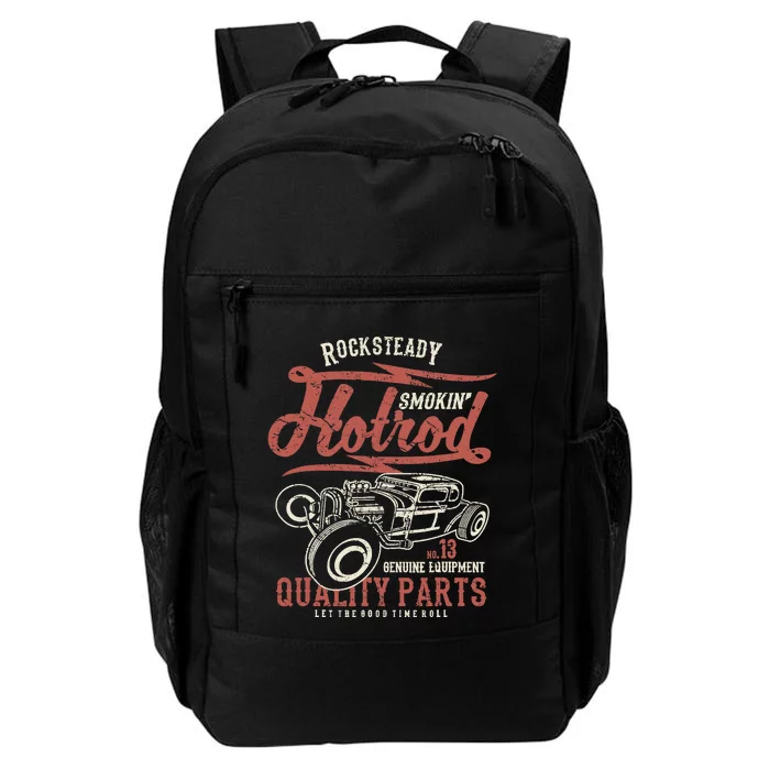 Vintage Rockabilly Classic Muscle Car Show Hotrod Ratrod Daily Commute Backpack