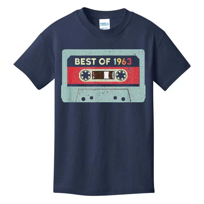 Vintage Retro Cassette Tape Best Of 1963 60th Birthday Gift Kids T-Shirt