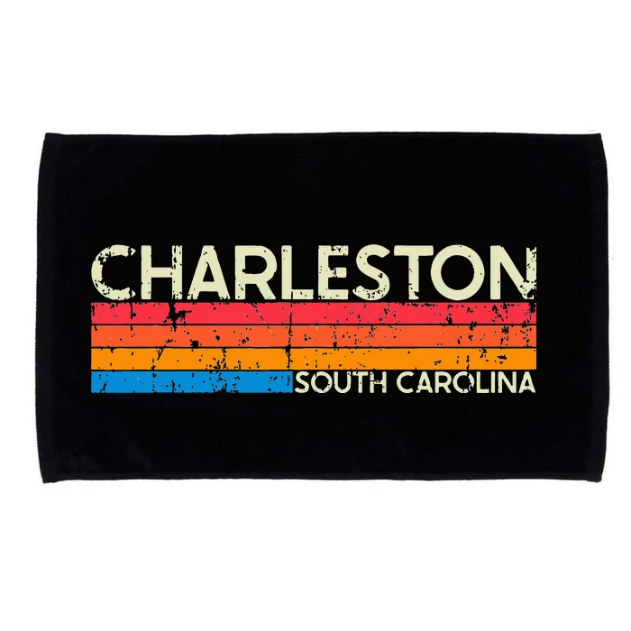 Vintage Retro Charleston South Carolina Distressed Microfiber Hand Towel