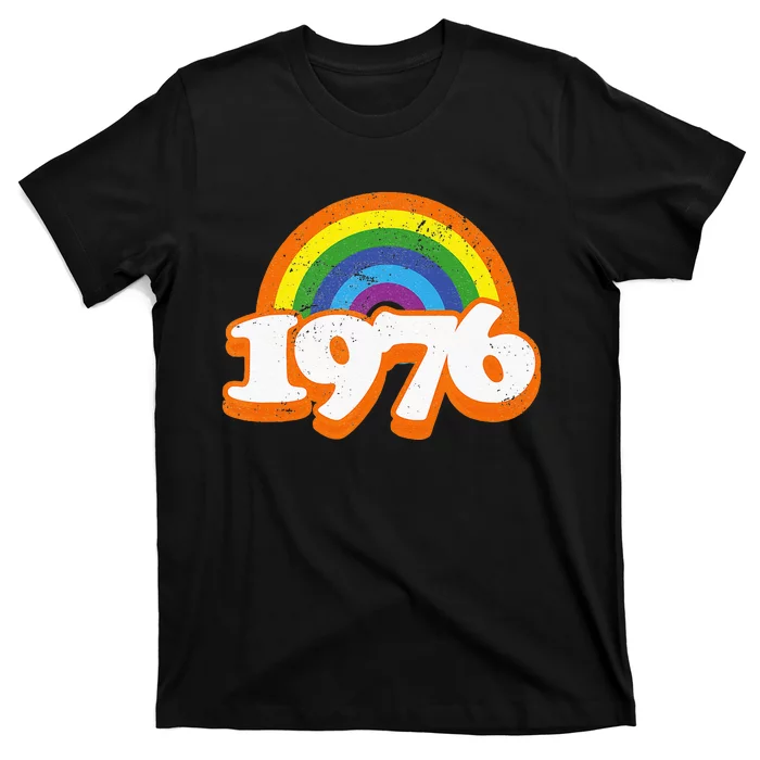 Vintage Rainbow College High School Class Of 76 1976 Reunion T-Shirt