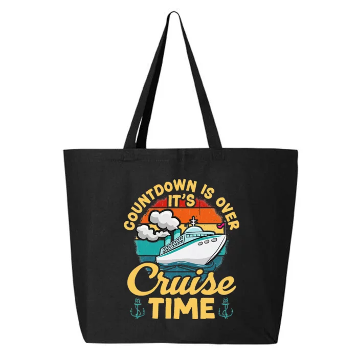 Vintage Retro Countdown Is Over It's Cruise Time Cruising 25L Jumbo Tote