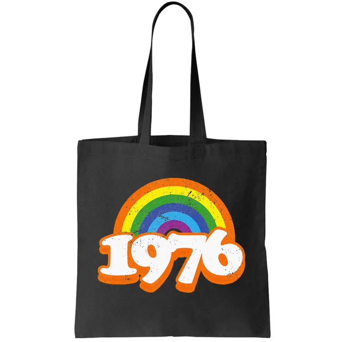 Vintage Rainbow College High School Class Of 76 1976 Reunion Tote Bag