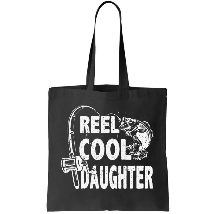 Vintage Reel Cool Daughter Birthday Fishing Tote Bag