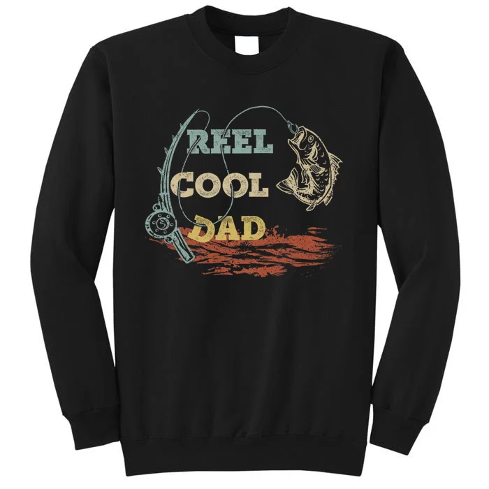 Vintage Reel Cool Dad Fisherman FatherS Day Fishing Lover Sweatshirt