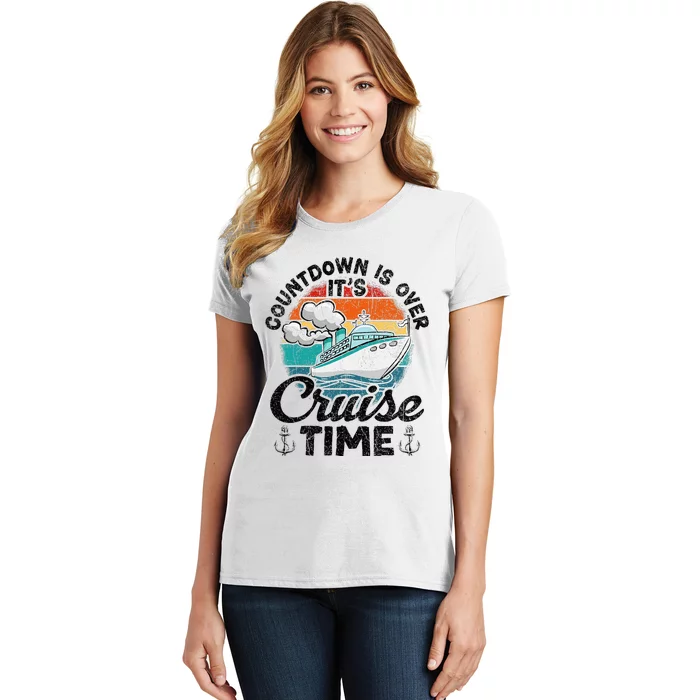 Vintage Retro Countdown Is Over ItS Cruise Time Women's T-Shirt