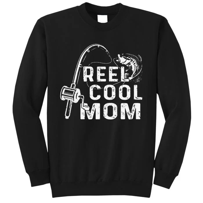 Vintage Reel Cool Mom Fishing Mom Grandma Mothers Day Sweatshirt