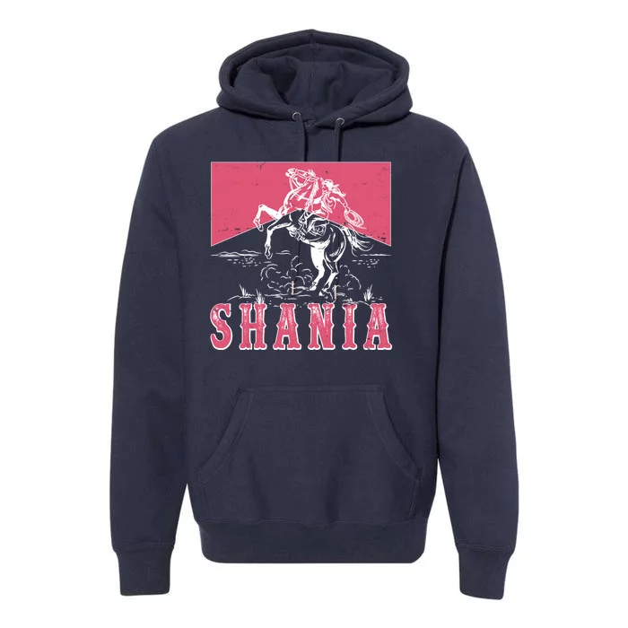 Vintage Retro Cowgirl Shania Premium Hoodie