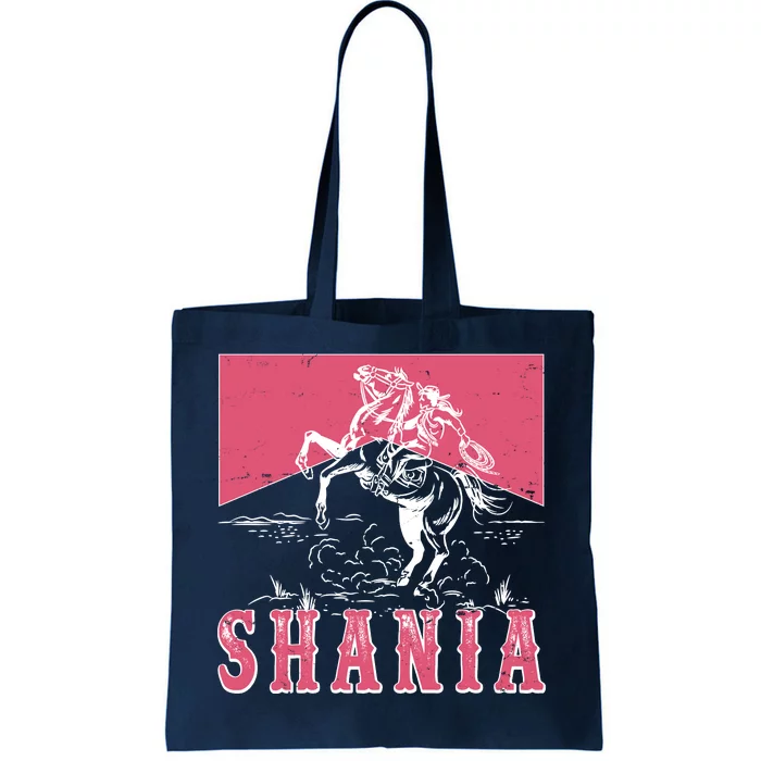 Vintage Retro Cowgirl Shania Tote Bag