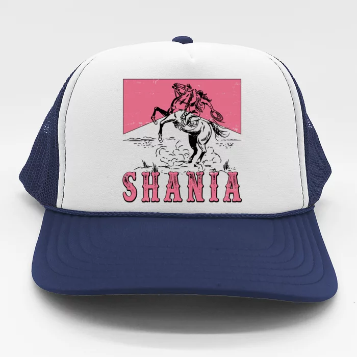 Vintage Retro Cowgirl Shania Trucker Hat