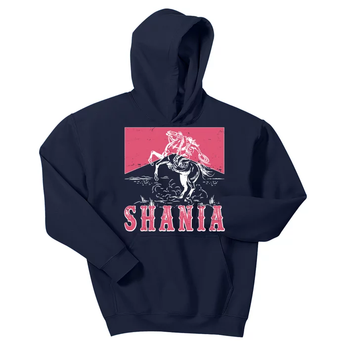 Vintage Retro Cowgirl Shania Kids Hoodie