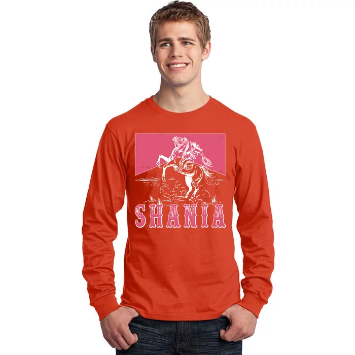 Vintage Retro Cowgirl Shania Tall Long Sleeve T-Shirt