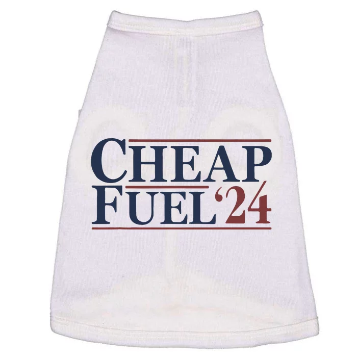 Vintage Retro Cheap Fuel 2024 Funny Trump 2024 Doggie Tank