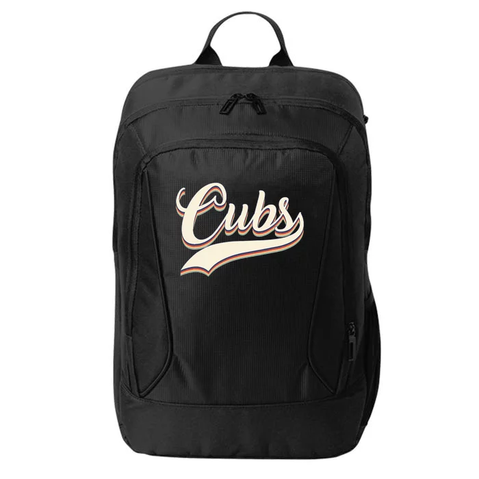 Vintage Retro Cubs Sports Name City Backpack