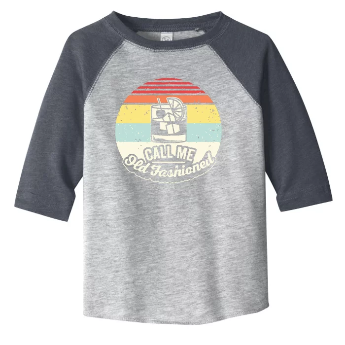 Vintage Retro Call Me Old Fashioned Whiskey Toddler Fine Jersey T-Shirt