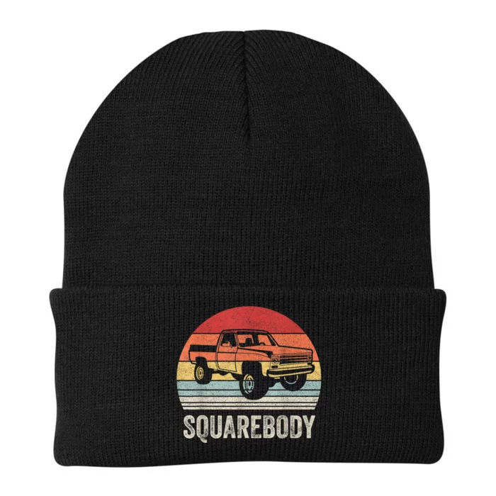 Vintage Retro Classic Square Body Squarebody Truck Knit Cap Winter Beanie