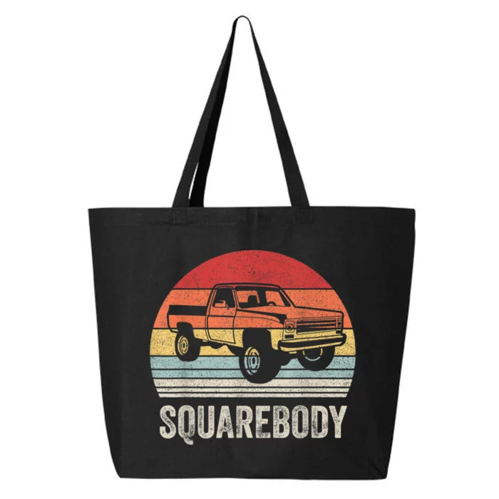 Vintage Retro Classic Square Body Squarebody Truck 25L Jumbo Tote