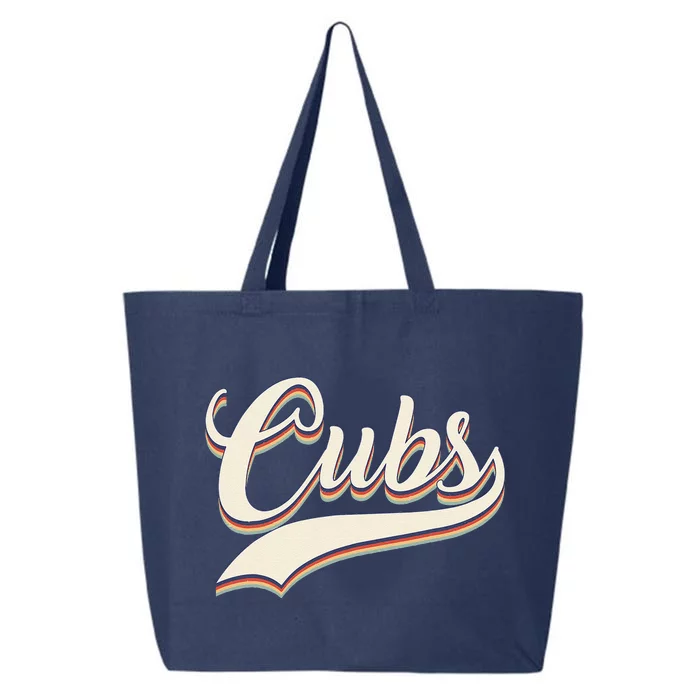 Vintage Retro Cubs Gift 25L Jumbo Tote