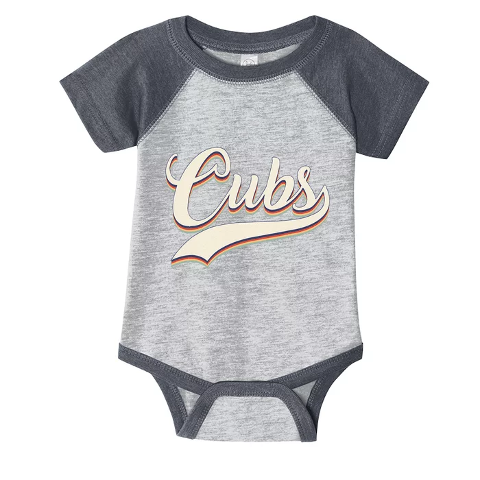 Vintage Retro Cubs Gift Infant Baby Jersey Bodysuit