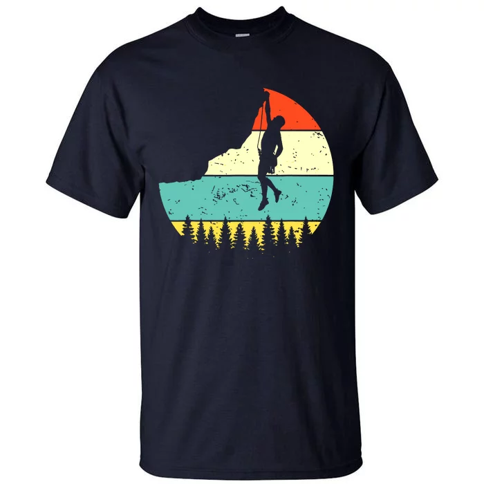 Vintage Rock Climbing Mountain Climber Tall T-Shirt